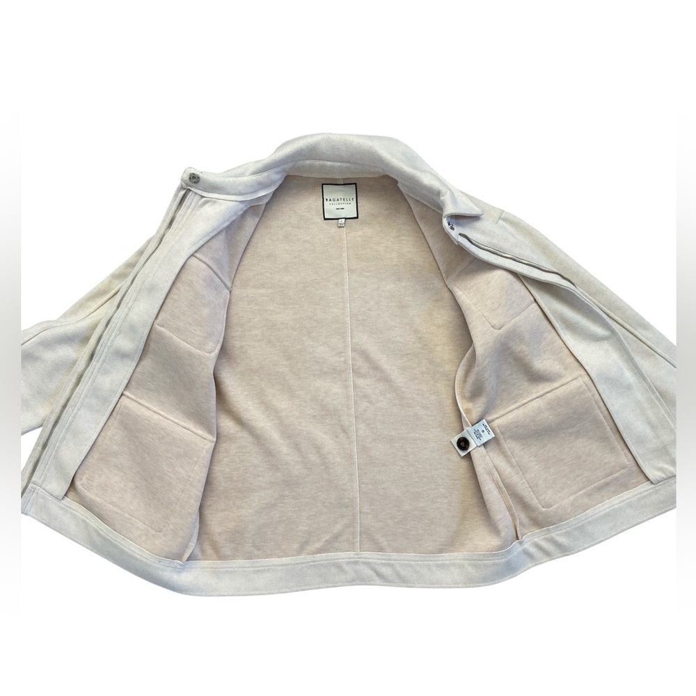 Bagatelle Collection Beige Fleece Utility Barn Jacket Minimalist Capsule Large - Picture 11 of 12